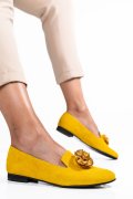 BALERINI GALBENI PIELE NATURALA INTOARSA 2S7757BR