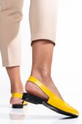 SANDALE GALBENE PIELE NATURALA 6S7700X