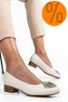 Pantofi bej floral piele naturala 2s7756br