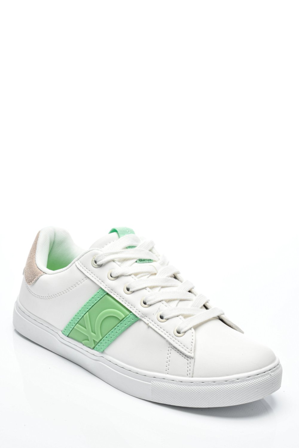 BENETON, PANTOFI SPORT WHITE GREEN BTW314120