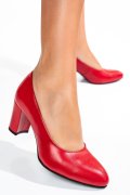 PANTOFI ROSII PIELE NATURALA 3S77015