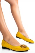 PANTOFI GALBENI PIELE NATURALA INTOARSA 2S7756BR