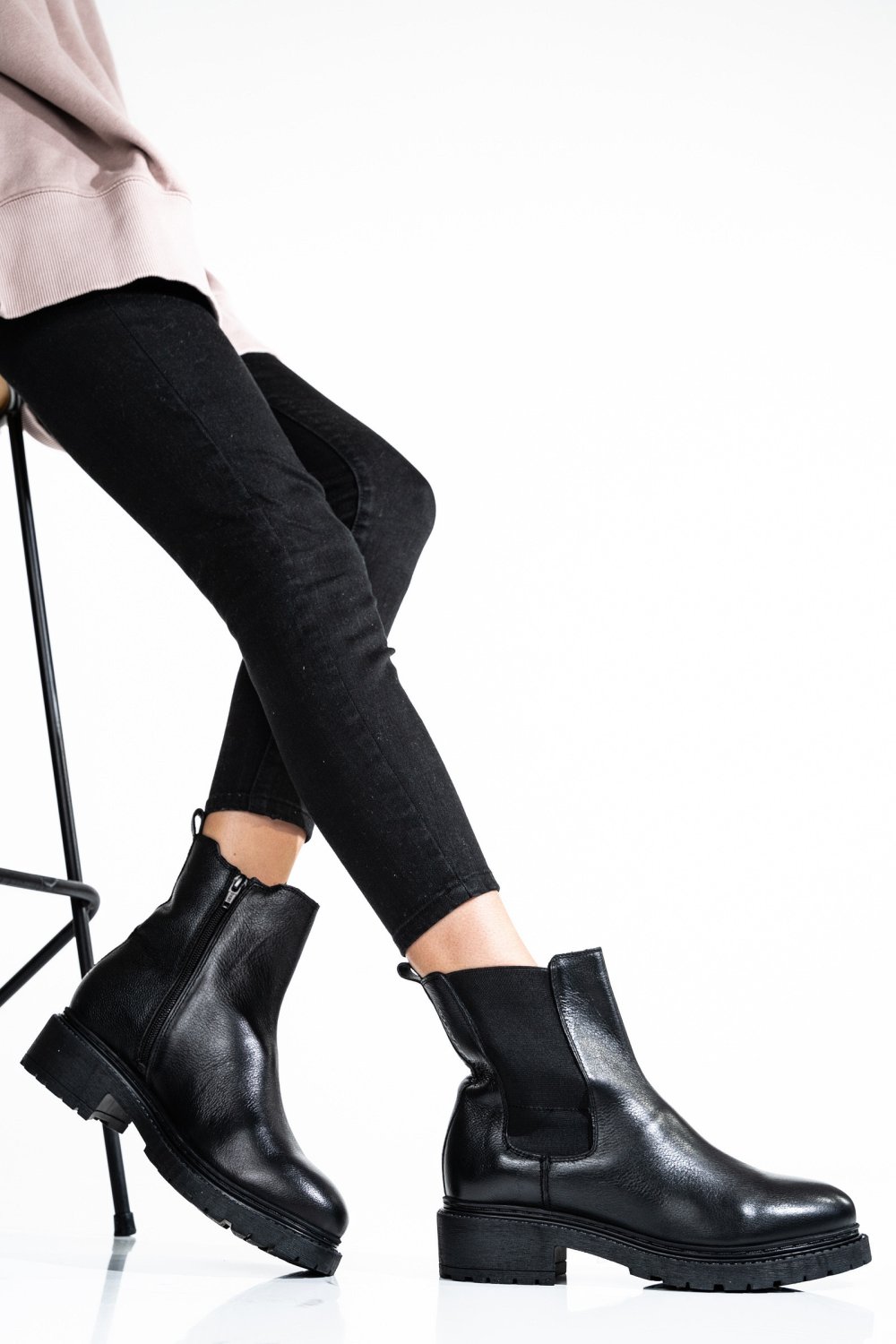 TOM TAILOR, GHETE DAMA BLACK 4S77258101