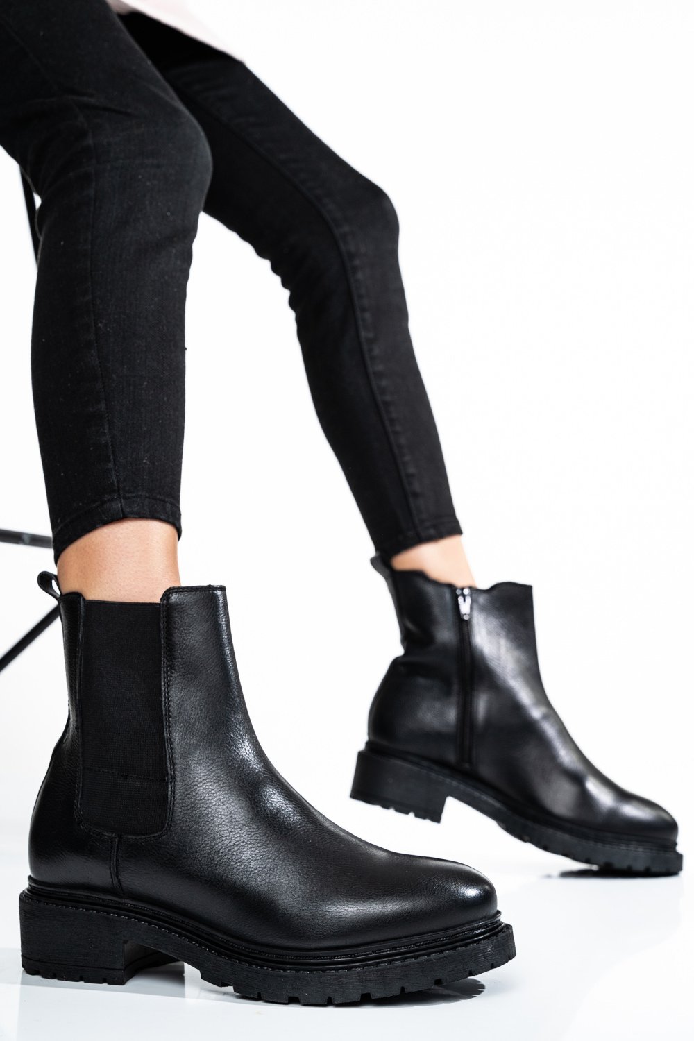 TOM TAILOR, GHETE DAMA BLACK 4S77258101