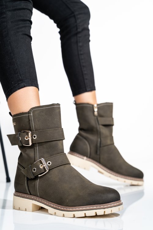 Tom tailor, ghete femei khaki 4s77298307