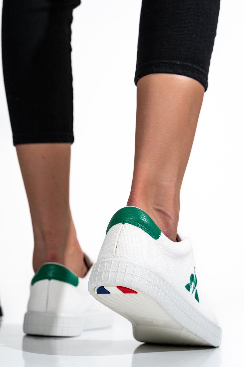 LE COQ SPORTIF, PANTOFI SPORT WHITE GREEN TENNIS