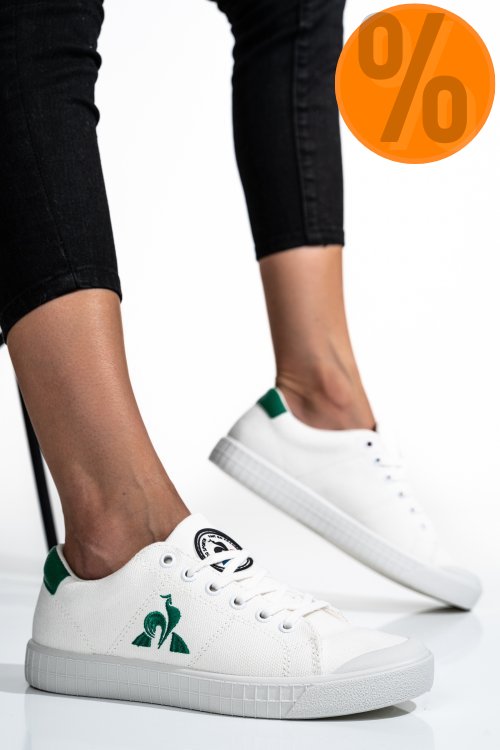 Le coq sportif, pantofi sport white green tennis