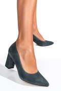 PANTOFI GRI PIELE NATURALA INTOARSA 1527P-049
