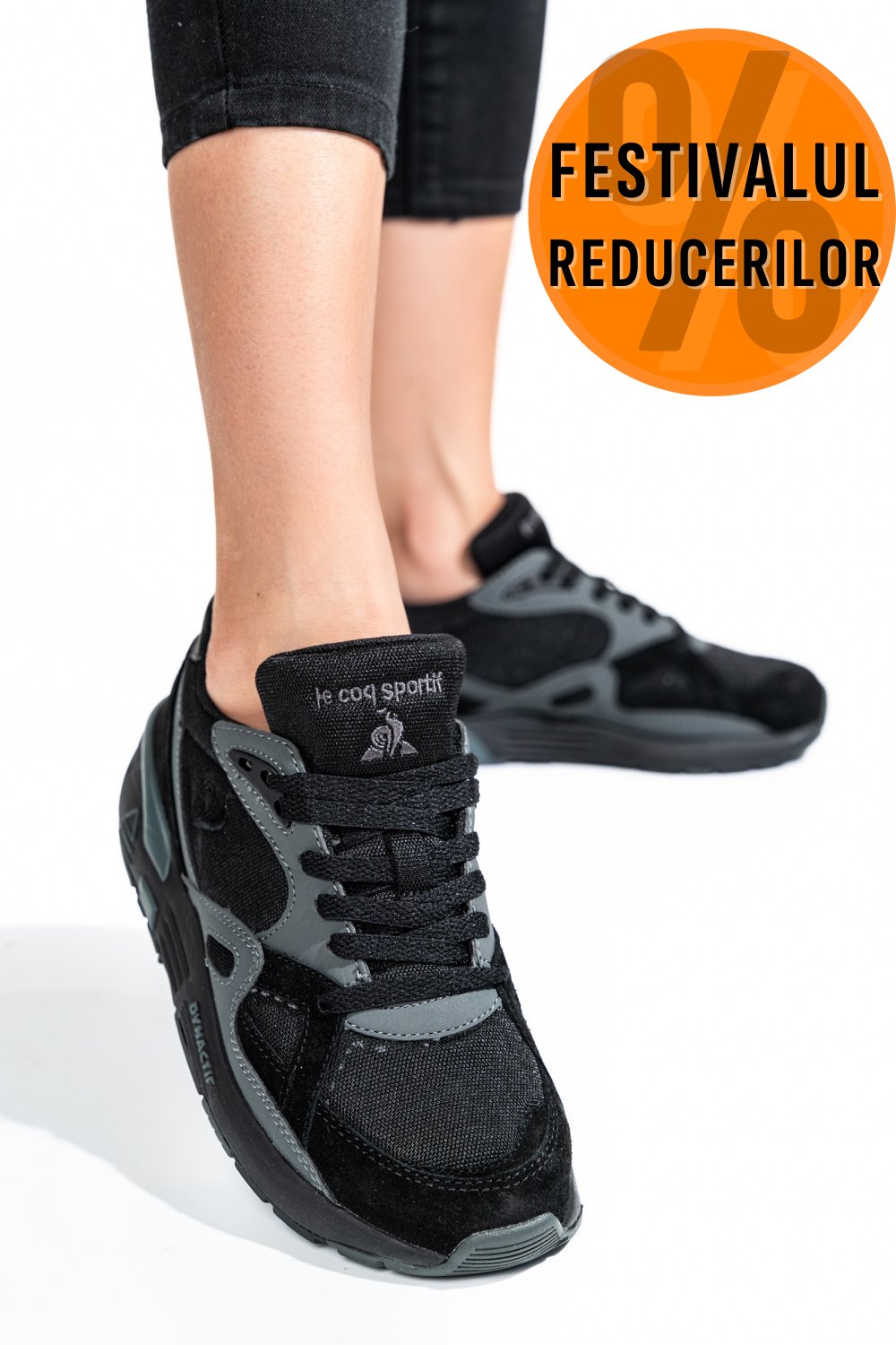 LE COQ SPORTIF, PANTOFI SPORT BLACK LCS R850
