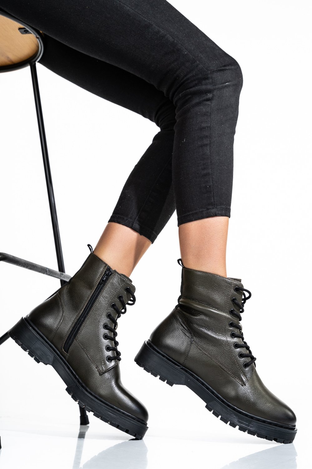 GHETE FEMEI PIELE NATURALA KHAKI 2S77YY0110201