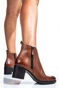 BOTINE FEMEI PIELE NATURALA MARO DESCHIS WS77H-114H16