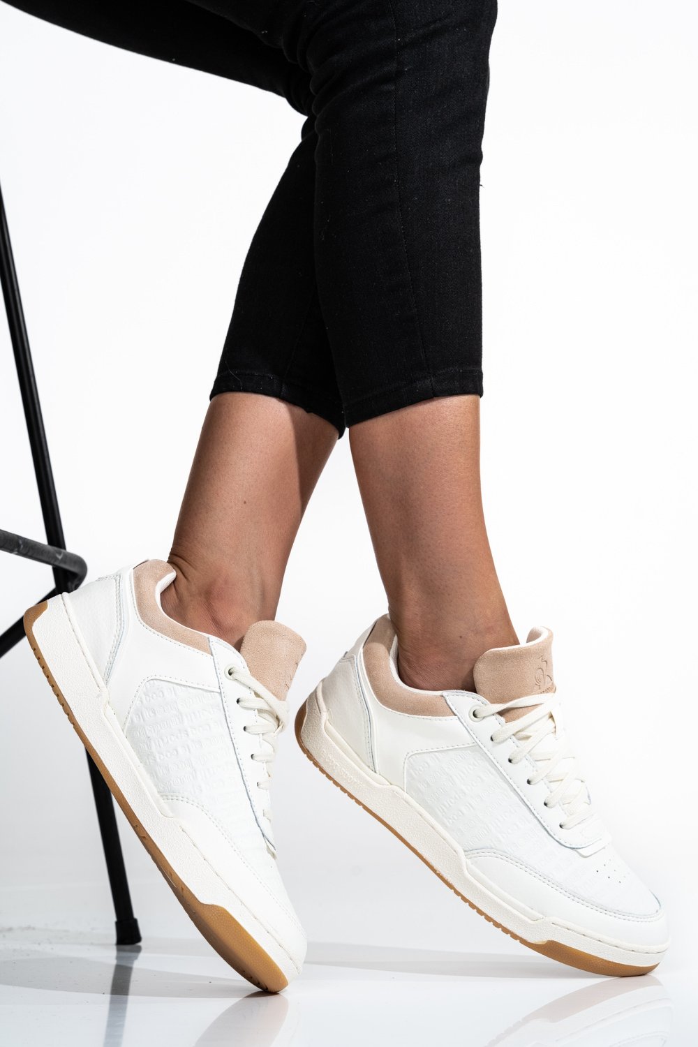 LE COQ SPORTIF, PANTOFI SPORT WHITE PARK W MONOGRAMME