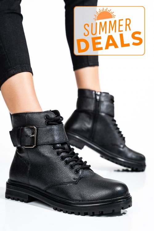 Ghete femei piele naturala negre 2s77yy0090201
