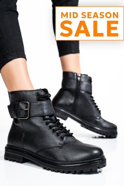 Ghete femei piele naturala negre 2s77yy0090201