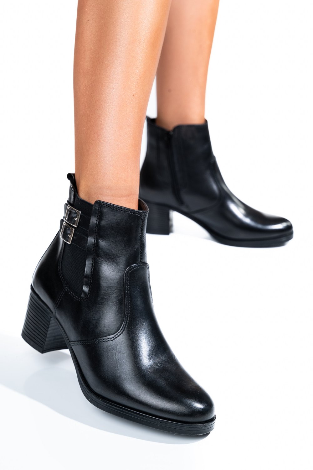 BOTINE DAMA PIELE NATURALA NEGRE WS77H70H11