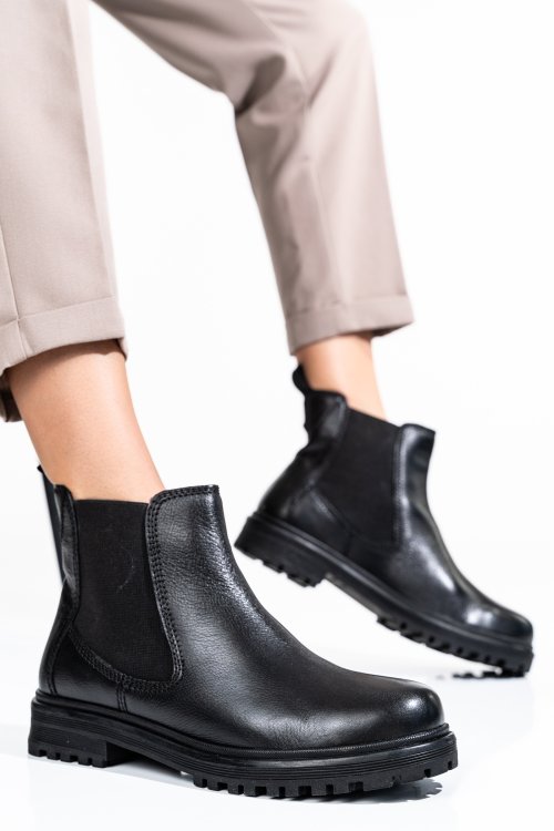 Ghete femei piele naturala negre 2s77yy0091201