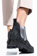GHETE FEMEI PIELE NATURALA NEGRU SIDEF 46-673-130