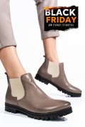 GHETE FEMEI PIELE NATURALA TAUPE 46-673-130