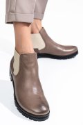 GHETE FEMEI PIELE NATURALA TAUPE 46-673-130