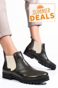 GHETE FEMEI PIELE NATURALA OLIVE 46-673-130