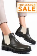 GHETE FEMEI PIELE NATURALA OLIVE 46-673-130