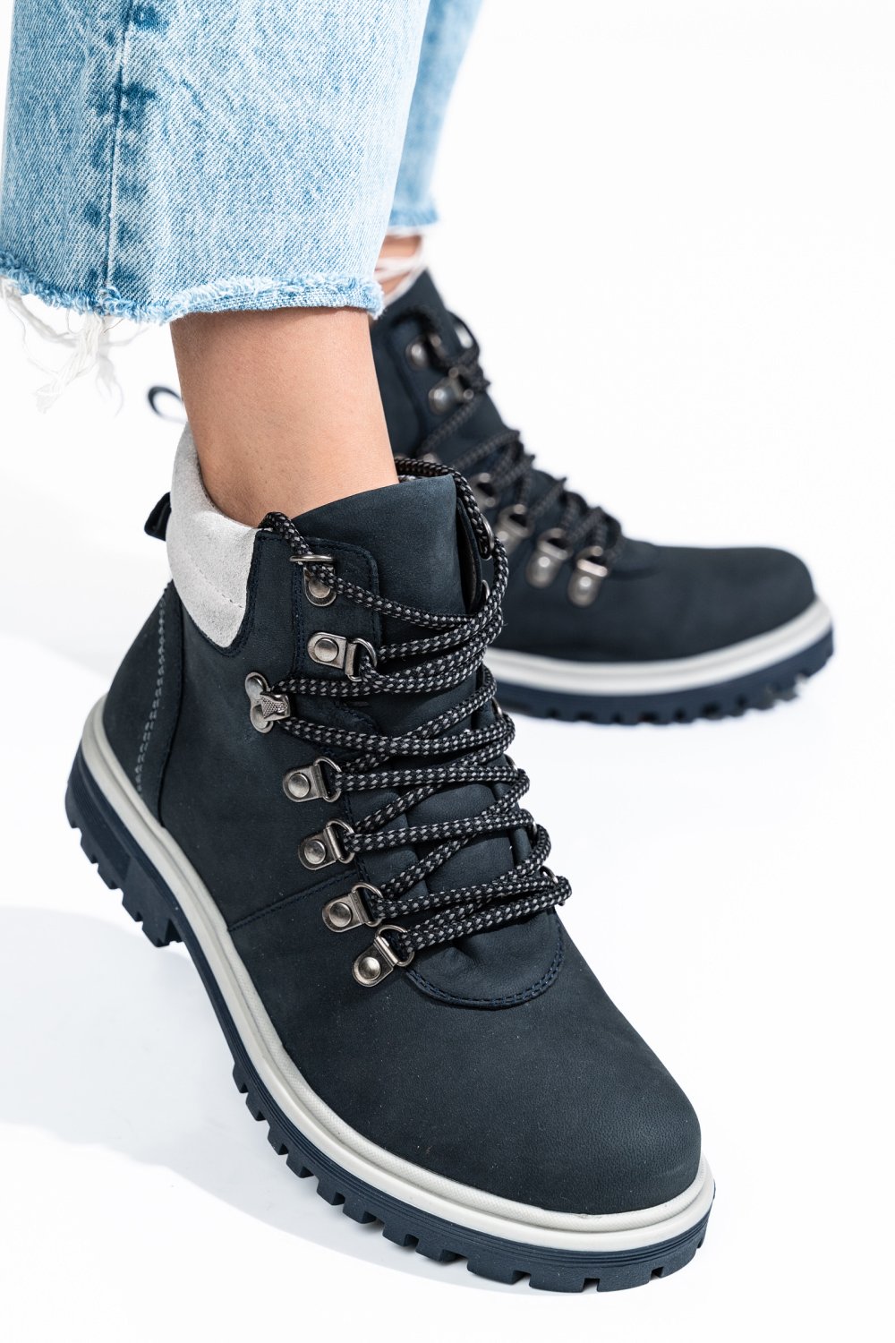 GHETE DAMA PIELE NATURALA BLEUMARIN 2S77NU0010201