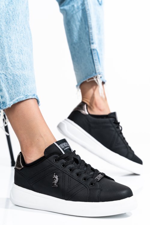 U.s. polo assn, pantofi sport black exxy