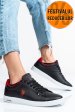 U.s. polo assn, pantofi sport black-red franco-gsn