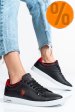 U.s. polo assn, pantofi sport black-red franco-gsn