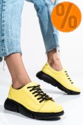 PANTOFI SPORT GALBENI PIELE NATURALA 3S77011B