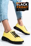 PANTOFI SPORT GALBENI PIELE NATURALA 3S77011B