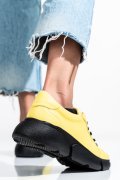 PANTOFI SPORT GALBENI PIELE NATURALA 3S77011B