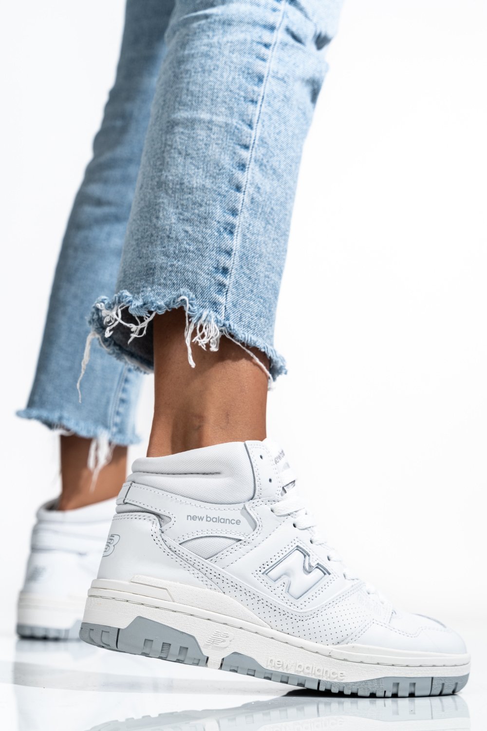 NEW BALANCE, PANTOFI SPORT WHITE BB650RWW