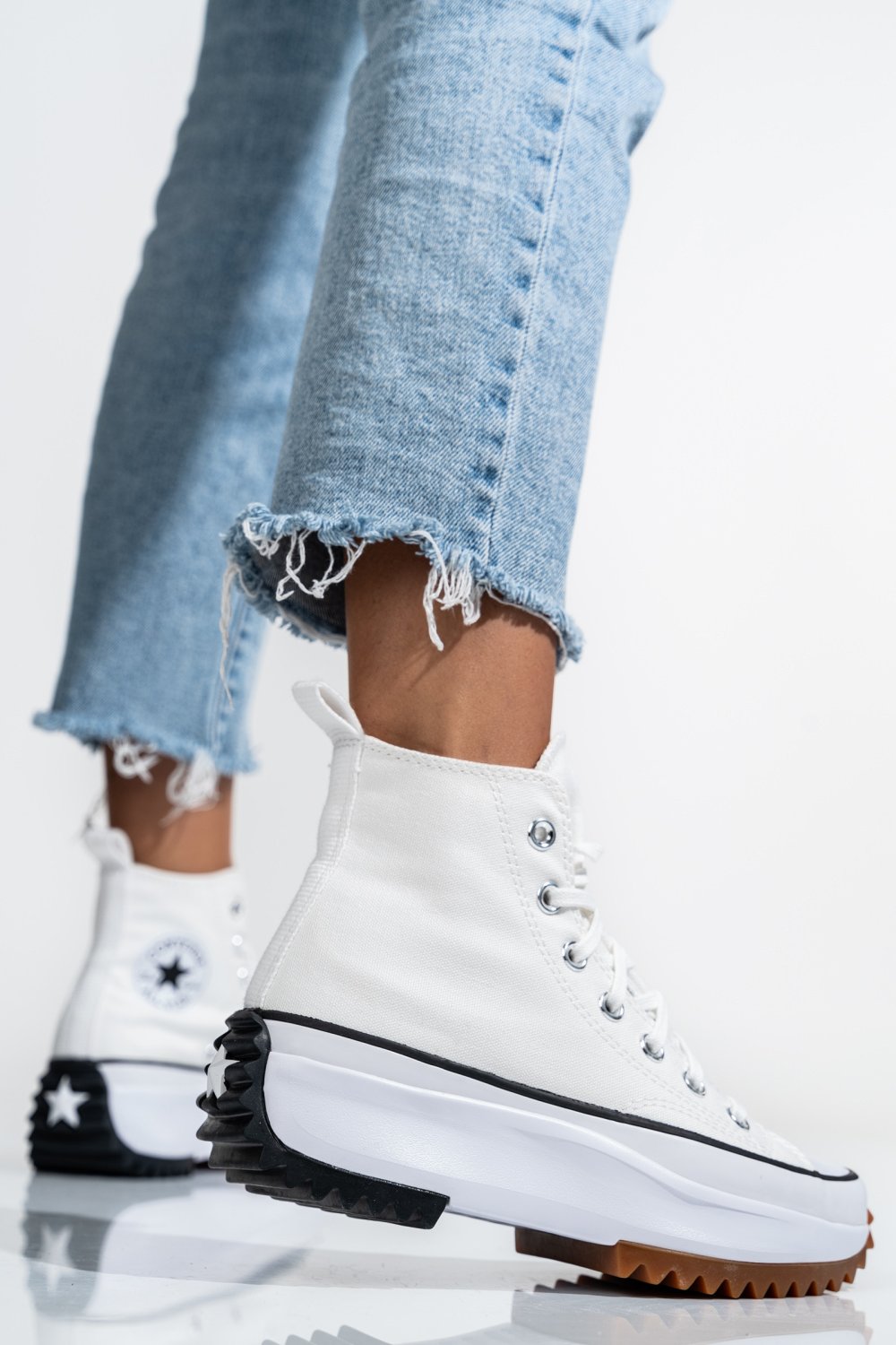 CONVERSE, SNEAKERS WHITE RUN STAR HIKE HI