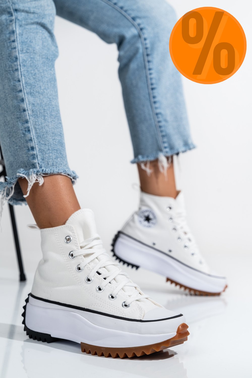 CONVERSE, SNEAKERS WHITE RUN STAR HIKE HI