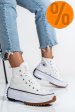Converse, sneakers white run star hike hi