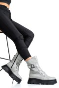 GHETE DAMA PIELE NATURALA GRI 2S7722866NP
