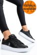 U.s. polo assn, pantofi sport black piele naturala vasilyy