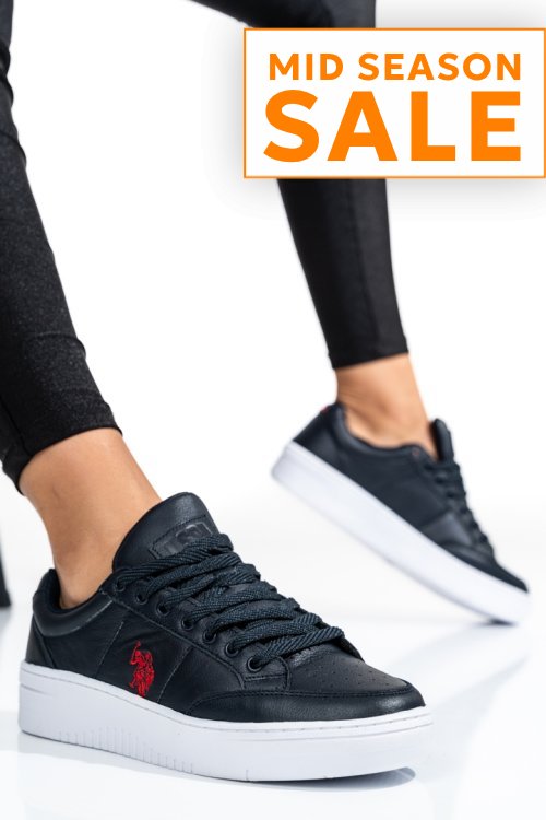 U.s. polo assn, pantofi sport navy piele naturala vasilyy