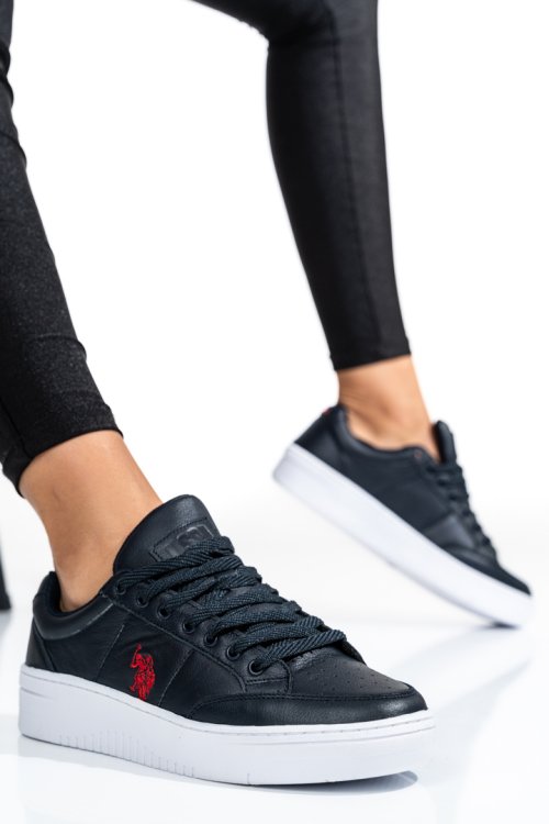 U.s. polo assn, pantofi sport navy piele naturala vasilyy