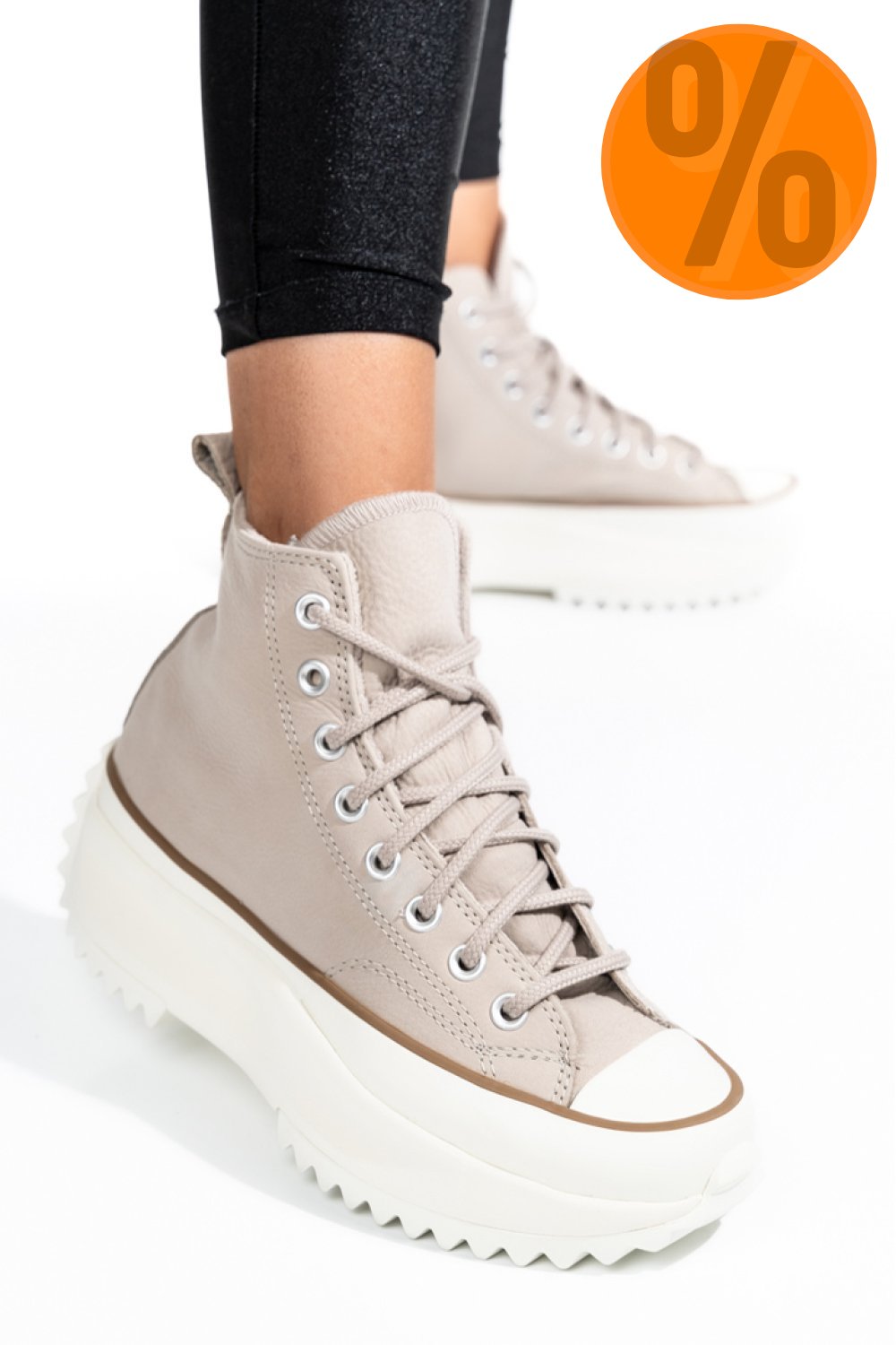 CONVERSE, SNEAKERS BEIGE RUN STAR HIKE HI