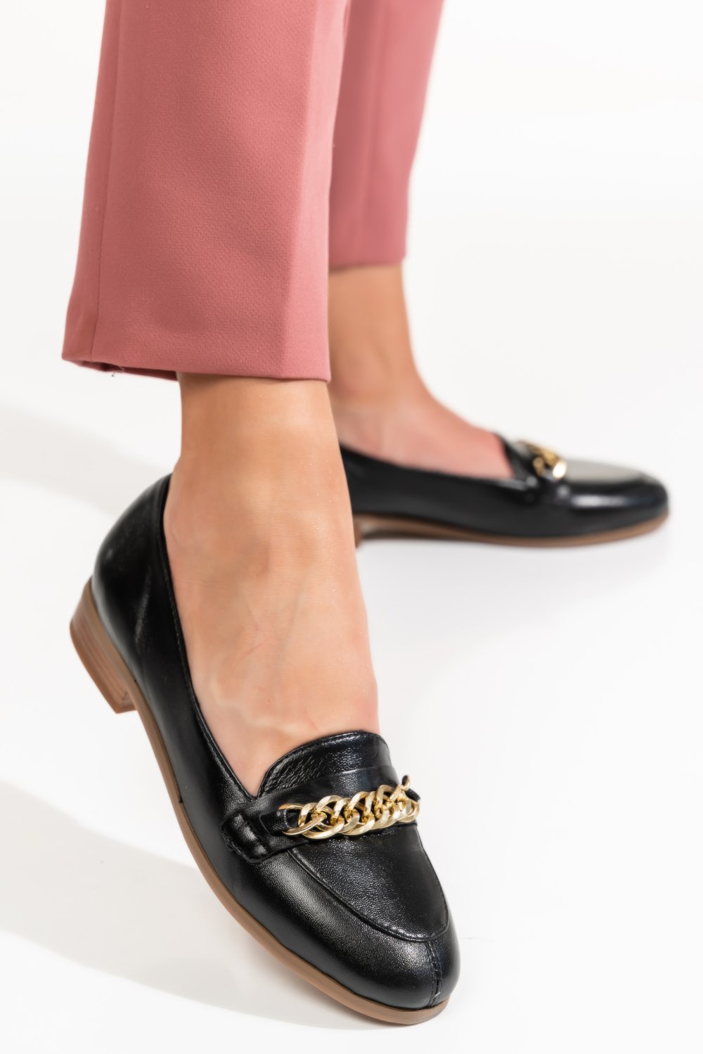 MOCASINI DAMA PIELE NATURALA NEGRI 9S77235