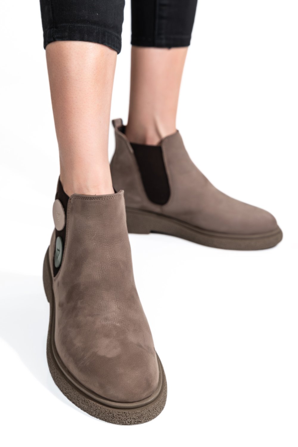 GHETE FEMEI PIELE NATURALA TAUPE 2S7732-003NBK