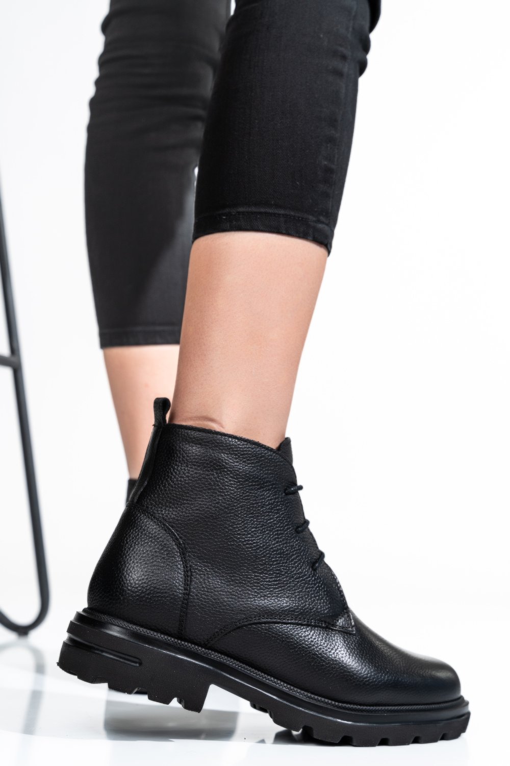 GHETE DAMA PIELE NATURALA NEGRE 2S7732-004FL