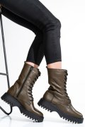 GHETE DAMA PIELE NATURALA KHAKI 2S7732-052NP