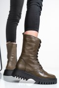 GHETE DAMA PIELE NATURALA KHAKI 2S7732-052NP