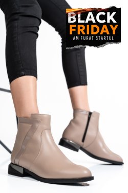 GHETE DAMA PIELE NATURALA BEJ 2S7732-006NP-NPK