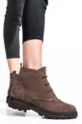 GHETE DAMA PIELE NATURALA INTOARSA TAUPE 2S7732-004SP