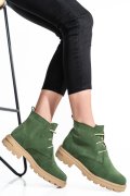 GHETE DAMA PIELE NATURALA INTOARSA KHAKI 2S7732-004SP