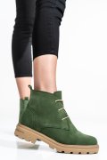 GHETE DAMA PIELE NATURALA INTOARSA KHAKI 2S7732-004SP